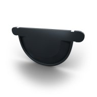 Fém ereszcsatorna véglemez D=125mm Ral 7016 grafit