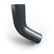 Fém lefolyó könyök D=90mm Ral7016 grafit