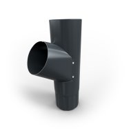 Fém Y-elágazás, D=90mm, Ral 7016 grafit