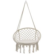 Reckmann párnázott acélvázas 132x80cm függőfotel