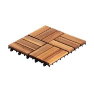 Reckmann 6db-os akácfa 30x30x2,4cm 12 léces kültéri járólap szett