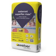 Weber Weberset Superflex Max2 ragasztóhabarcs 25 kg, extra flexibilis, szálerősített