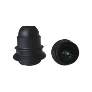 FOGLALAT 2DB GYŰRŰVEL E27 60W FEKETE