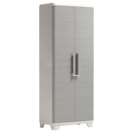 Keter Linear Wood Tall 173x68x39cm műanyag kerti tároló