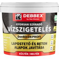 DenBit DN Profi gumi-aszfalt alapú 10kg fekete vízszigetelés gyorsan száradó