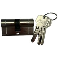 Zárbetét 30mm/30mm +3 kulcs nikkel 758 fúrásvédett