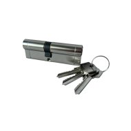 Zárbetét 40MM/50mm +3 kulcs nikkel 758 fúrásvédett