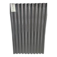 Ggliss PVC sinus profillemez 1,2x0,8m fekete, 0,96m2/tábla