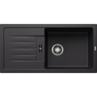 Blanco Favum XL6S fekete silgranit mosogató lefolyós csepptálcával
