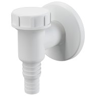 Külső mosógép szifon, fehér