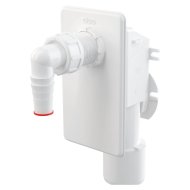 Falba szerelhető mosógép szifon fehér előlappal, DN40 és DN50