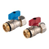Ferro F-Comfort golyóscsap 1/2" K, kék kar, 16x2mm-es többrétegű csövekhez
