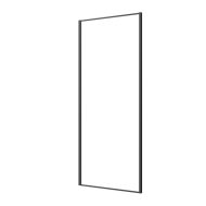 Sanotechnik Sanoslim oldalfal 98-100x200cm, 6mm edzett üveg, fekete profil