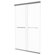 Wasserburg Dualdoor zuhanyfülkeajtó 140x200cm, 8mm edzett üveg, fekete profil