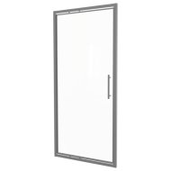 Wasserburg Optidoor zuhanyfülkeajtó 80x195cm, 6mm edzett üveg, fekete profil