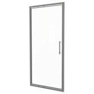 Wasserburg Optidoor zuhanyfülkeajtó 90x195cm, 6mm edzett üveg, fekete profil