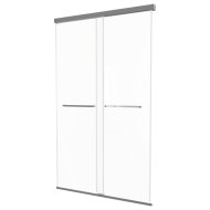 Wasserburg Dualdoor zuhanyfülkeajtó 120x200cm, 8mm edzett üveg, fekete profil