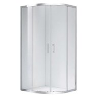 Oceano Grande zuhanykabin 80x80x185cm íves 5mm víztiszta biztonsági üveg toló króm