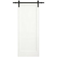 Bence toló ajtó 750x2050mm 1 paneles, lucfenyő, fehér, vasalattal