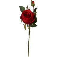 Műnövény rózsaszál bimbóval 48cm 4-féle