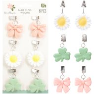 Terítő súlykészlet 6db/cs 4,5x4,5x2cm poliszton