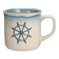 Bögre 300ml 8x9x9cm kőagyag 4-féle