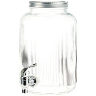 Csapos italadagoló 25x16x16cm üveg, fém fedéllel