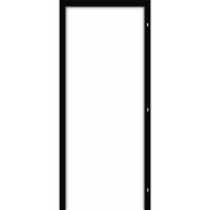 Matt polipropilén fóliás állítható tok 120-139mm, 90x210cm, fekete, jobb