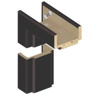 Matt polipropilén fóliás állítható tok 120-139mm, 75x210cm, fekete, jobb