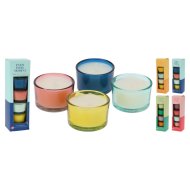 Illatgyertya szett 4db/csomag 5,2x3cm, 4-féle