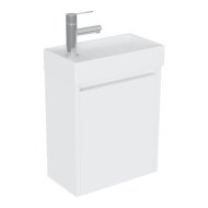 Tboss Huba40 40,1x52,9x22,2cm magasfényű fehér 1 ajtós függesztett alsószekrény mosdóval