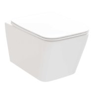 Ravak Fresia RimOff fali WC mélyöblítésű, perem nélküli, WC-ülőkével