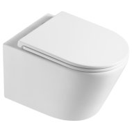 Ravak Solana RimOff fali WC, mélyöblítés, peremnélküli, WC-ülőkével