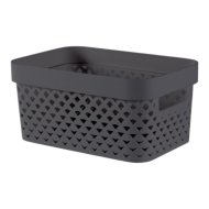 Curver Pure 12,3x26x17,5cm sötétszürke műanyag kosár 4,5L