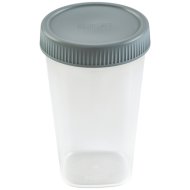 Curver csavaros tetejű pohár 0,4l szürke tetővel, műanyag