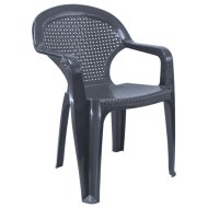 Flair Chicago alacsonytámlás 56x56x78cm antracit kerti szék