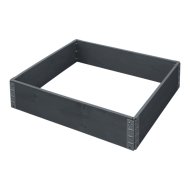 Magaságyás fa 0,8x0,6x0,2m antracit, tartósan kezelt