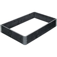 Magaságyás fa 1,2x0,8x0,2m antracit, tartósan kezelt