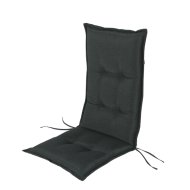 Reckmann Kültéri párna 120x52x8cm magas háttámlájú székhez, antracit