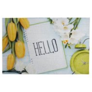 Hello-flowers dekor lábtörlő 40x60cm szennyfogó színes mintás