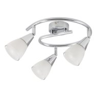 Rábalux Nicolette 3-as szpot E14 max. 3x40W króm/fehér üveg búrával