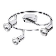 Rábalux Norton 3-as spot lámpa GU10 max.3x50W króm, fényforrás nélkül