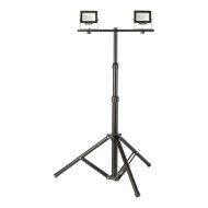 Avide LED reflektor 2x20W NW 4000K 2 fej 4000lm tripoddal IP65 OPIR OPC