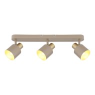 Rábalux Tisandra mennyezeti szpot lámpa E14 max.3x10W szürkebézs