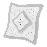 Avide DO Bailey mini fali LED lámpa 27W 2000lm IP20 3 kapcs.mód 20X20X4cm