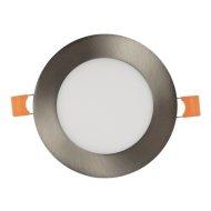 Avide LED beépíthető mennyezeti lámpa 6W NW 4000K kerek alu szatén nikkel