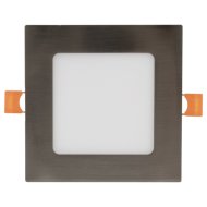 Avide LED beépíthető mennyezeti lámpa 6W 420lm NW 4000K négyzet alakú alu szatin nikkel