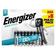 Energizer Max Plus alkáli mikro elem AAA B8 LR03 8db/csomag