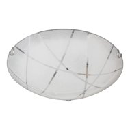 Trio Sandrina fali-mennyezeti lámpa E27 max.2X 40W D40cm H10cm üveg, fehér