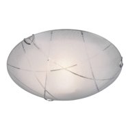 Trio Sandrina fali-mennyezeti lámpa E27 max.1X 40W D30cm H9cm üveg fehér